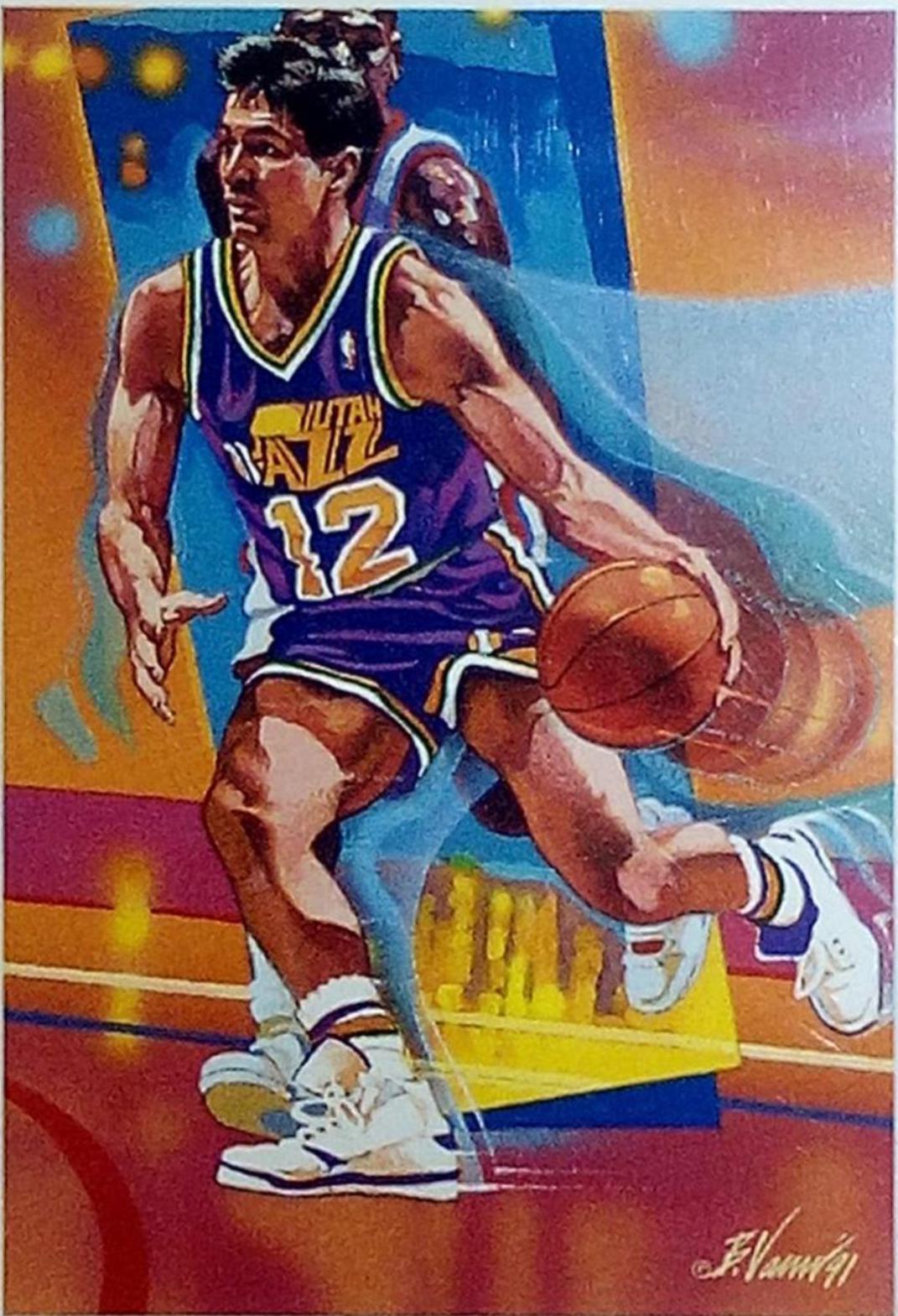 John stockton #528 Basketball Cards 1991 Hoops