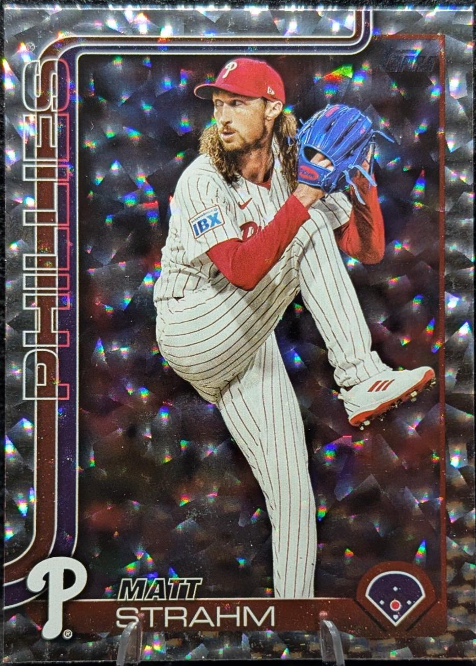 Matt Strahm [Silver Crackle Foilboard] #672