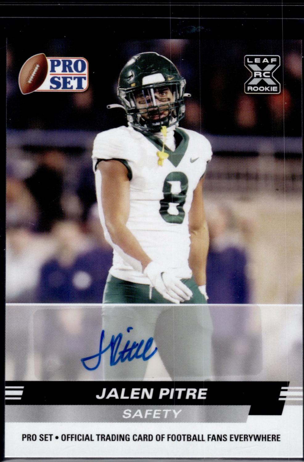 Jalen Pitre #PSA-JP1 2022 Pro Set Draft Autograph Football