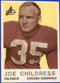 Joe Childress #13 Football Cards 1959 Topps