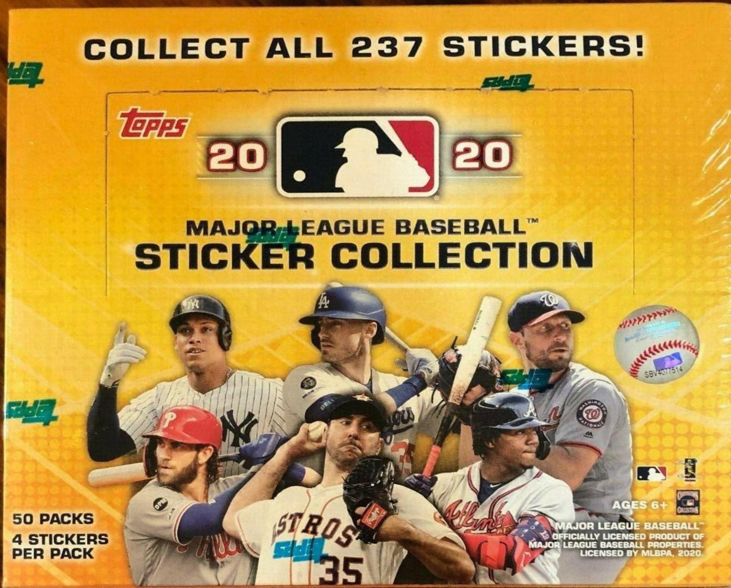 Hobby Box Baseball Cards 2020 Topps MLB Sticker Collection