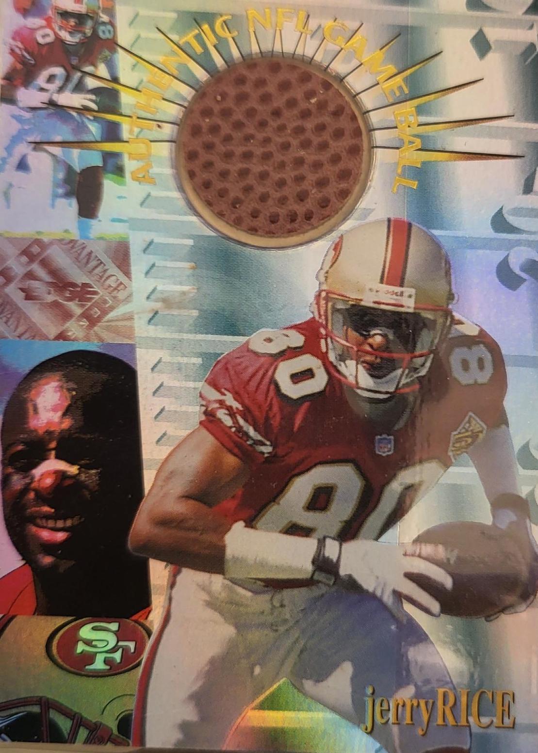 Jerry Rice #627 Football Cards 1996 Collector's Edge Advantage Game Ball