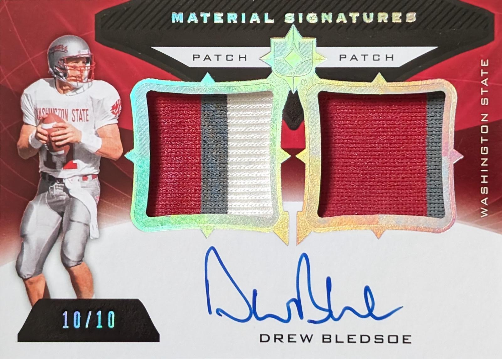 Drew Bledsoe #SJ-DB Football Cards 2013 Upper Deck Ultimate Collection