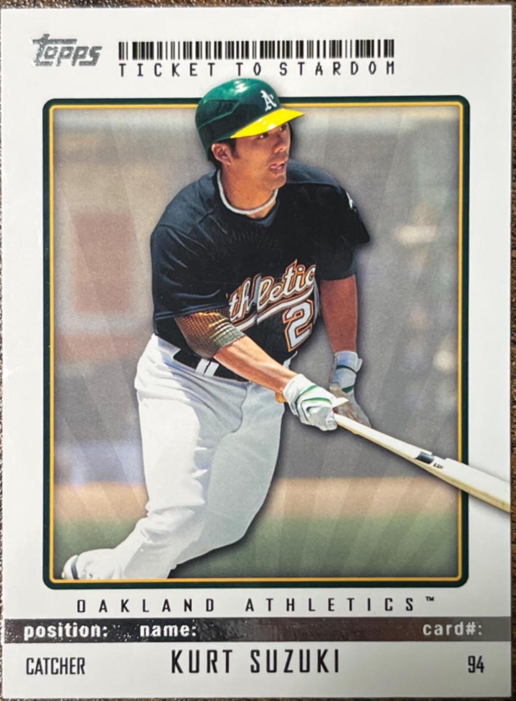 Kurt Suzuki #94 Baseball Cards 2009 Topps Ticket to Stardom