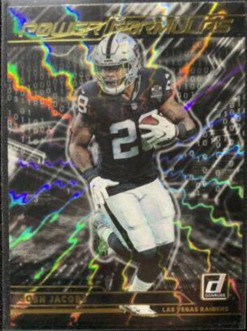 Josh Jacobs #PF18 Football Cards 2021 Panini Donruss Power Formulas