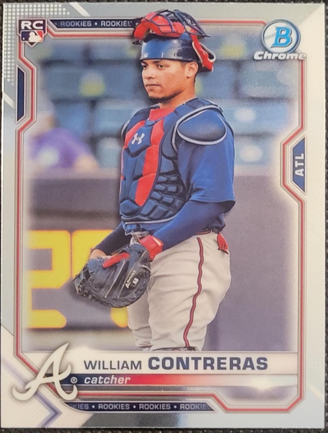 William Contreras #38 Baseball Cards 2021 Bowman Chrome