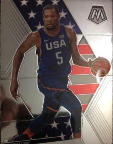 Kevin Durant #251 Basketball Cards 2019 Panini Mosaic