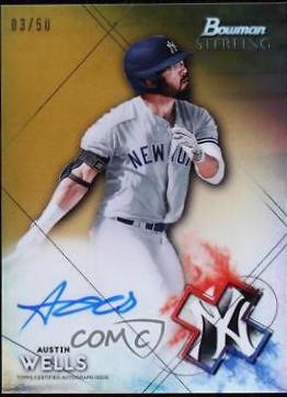 Austin Wells [Gold Refractor] #BSPA-AW