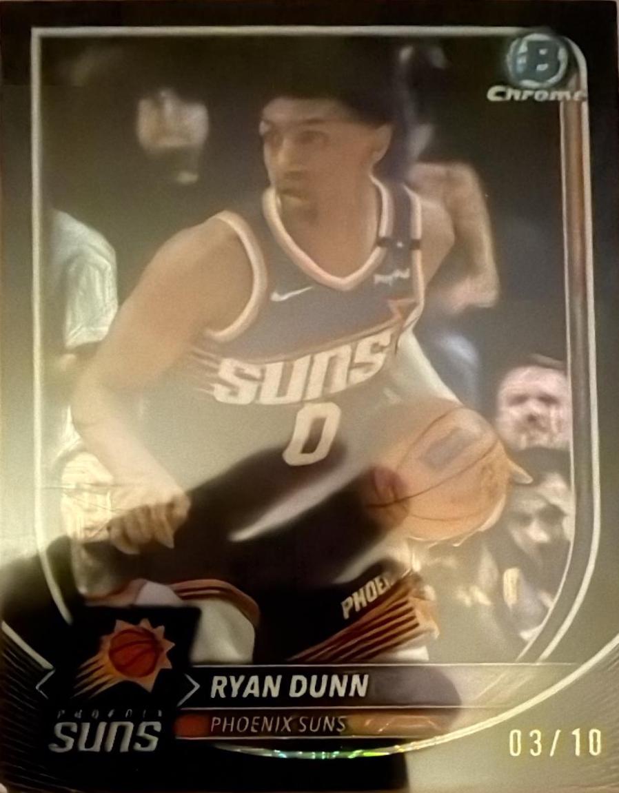 Ryan Dunn #BCV-195 2025-26 Bowman Sapphire Basketball Chrome Sapphire