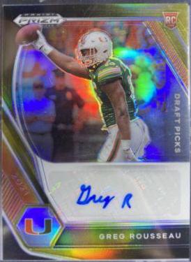 Greg Rousseau [Black Gold Prizm] #DPA-GRO