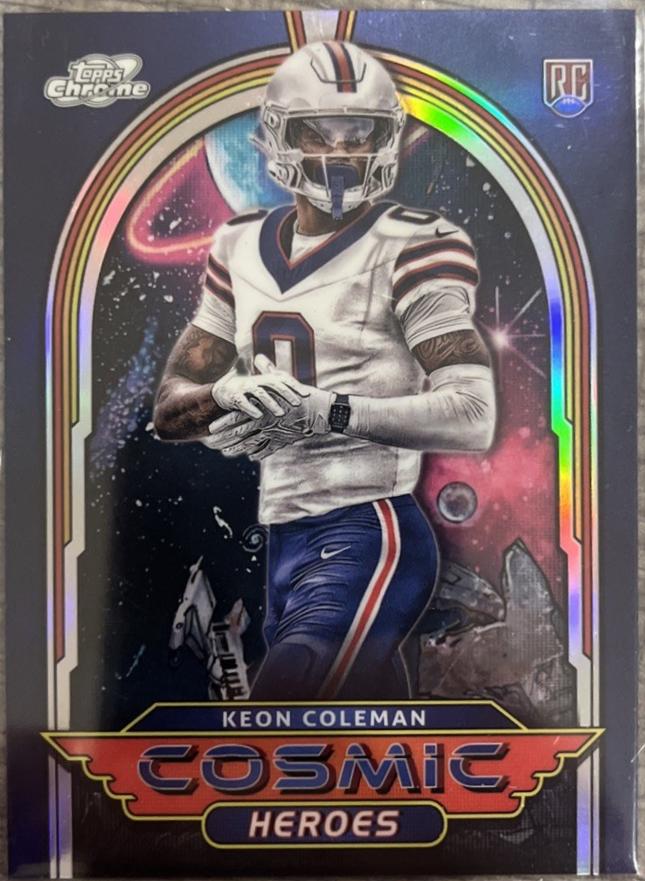 Keon Coleman #CH-10 Football Cards 2024 Topps Cosmic Chrome Heroes