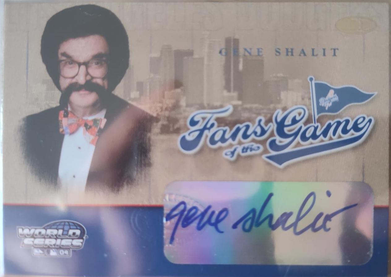 Gene Shalit #4 Baseball Cards 2004 Donruss Fans of Game Autograph