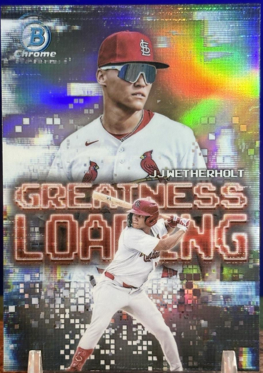 JJ Wetherholt #GL-17 Baseball Cards 2025 Bowman Greatness Loading