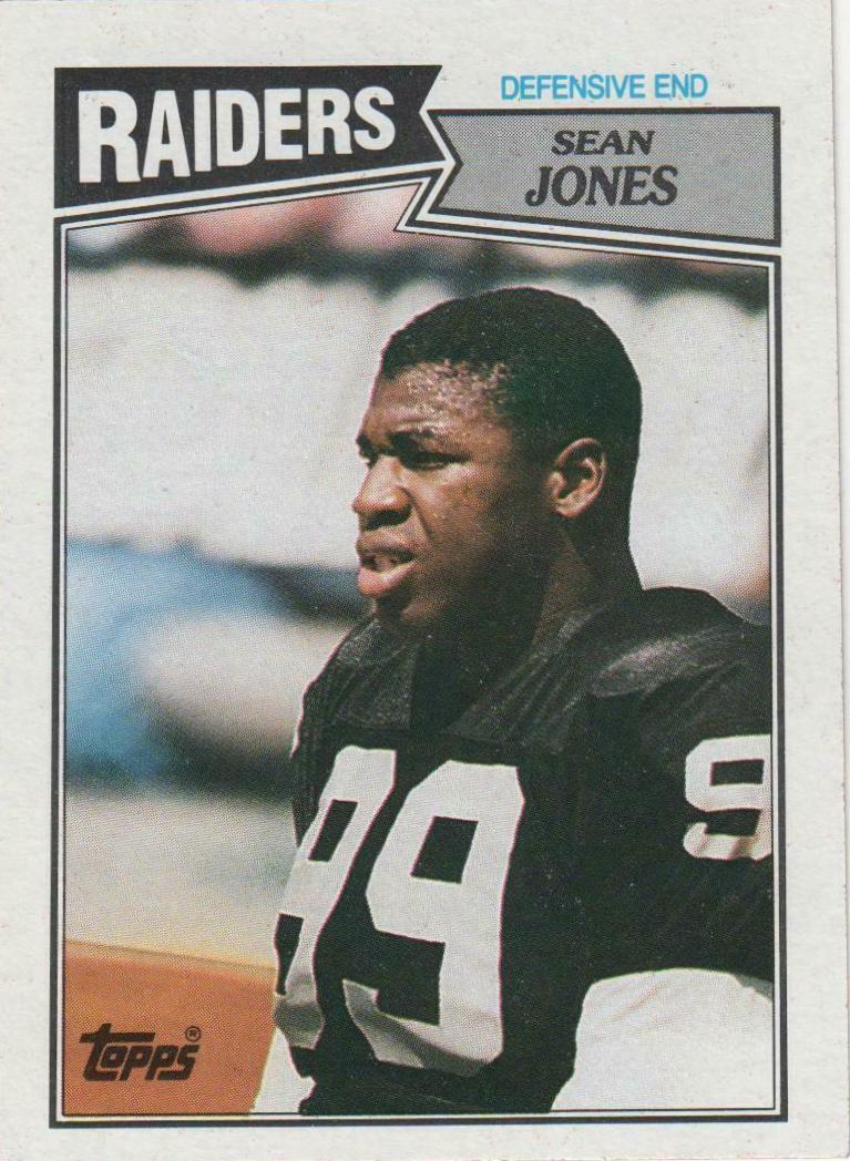 Sean Jones #222 Football Cards 1987 Topps