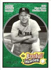 Mickey Mantle [Emerald] #161 Baseball Cards 2005 Upper Deck Baseball Heroes Prices