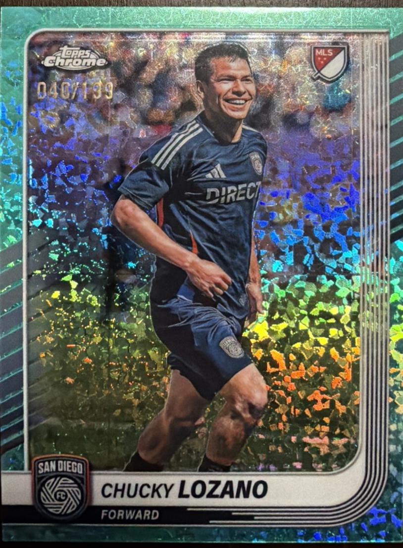 Chucky Lozano [Aqua Mini-Diamonds Refractor] #135