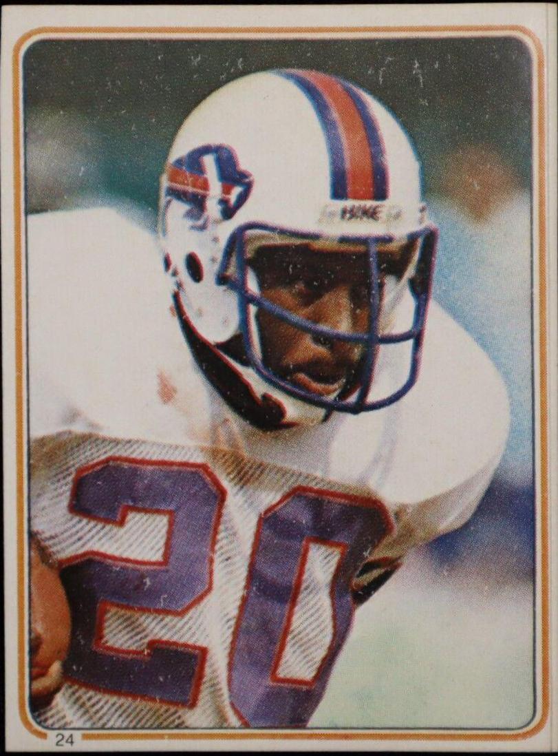 Joe Cribbs #24 Football Cards 1983 Topps Stickers