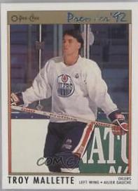 Troy Mallette #39 Hockey Cards 1991 O-Pee-Chee Premier