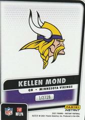 Kellen Mond #BW21 Football Cards 2021 Panini Instant Black & White Prices