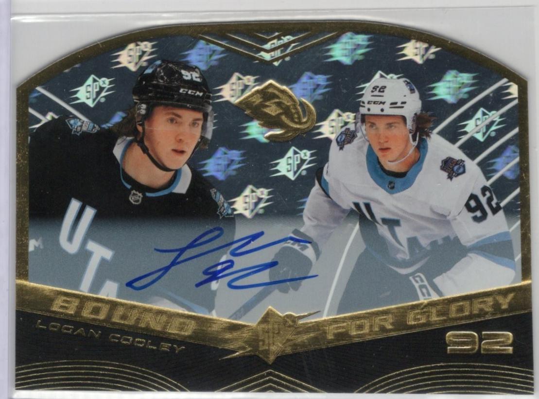 Logan Cooley #BFG-LC 2025 Spx Bound For Glory Autograph Hockey