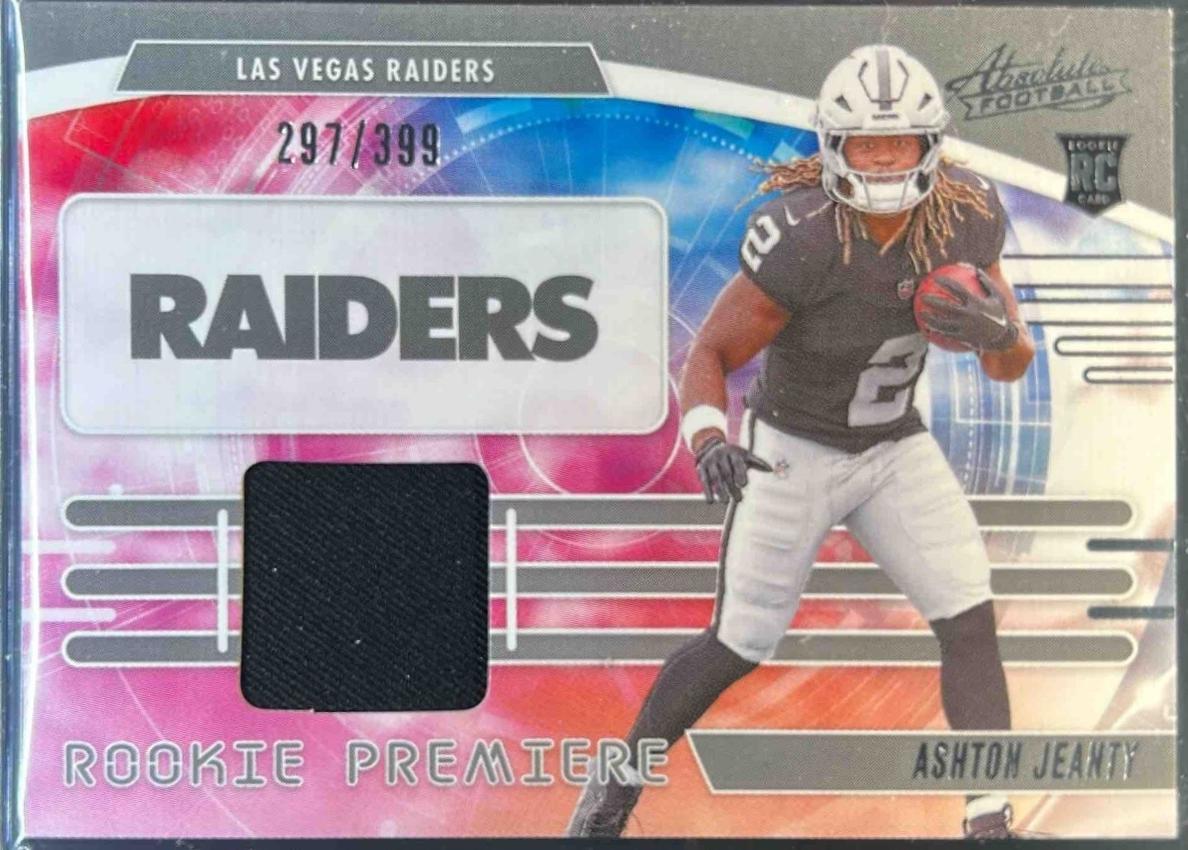 Ashton Jeanty #4 2025 Panini Absolute Rookie Premiere Materials Football