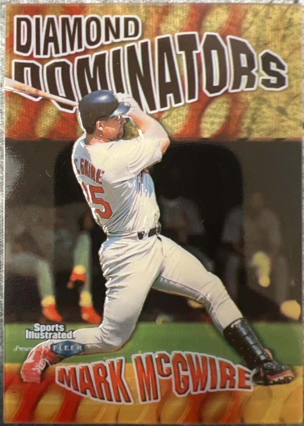 Mark McGwire #9DD Baseball Cards 1999 Sports Illustrated Diamond Dominators