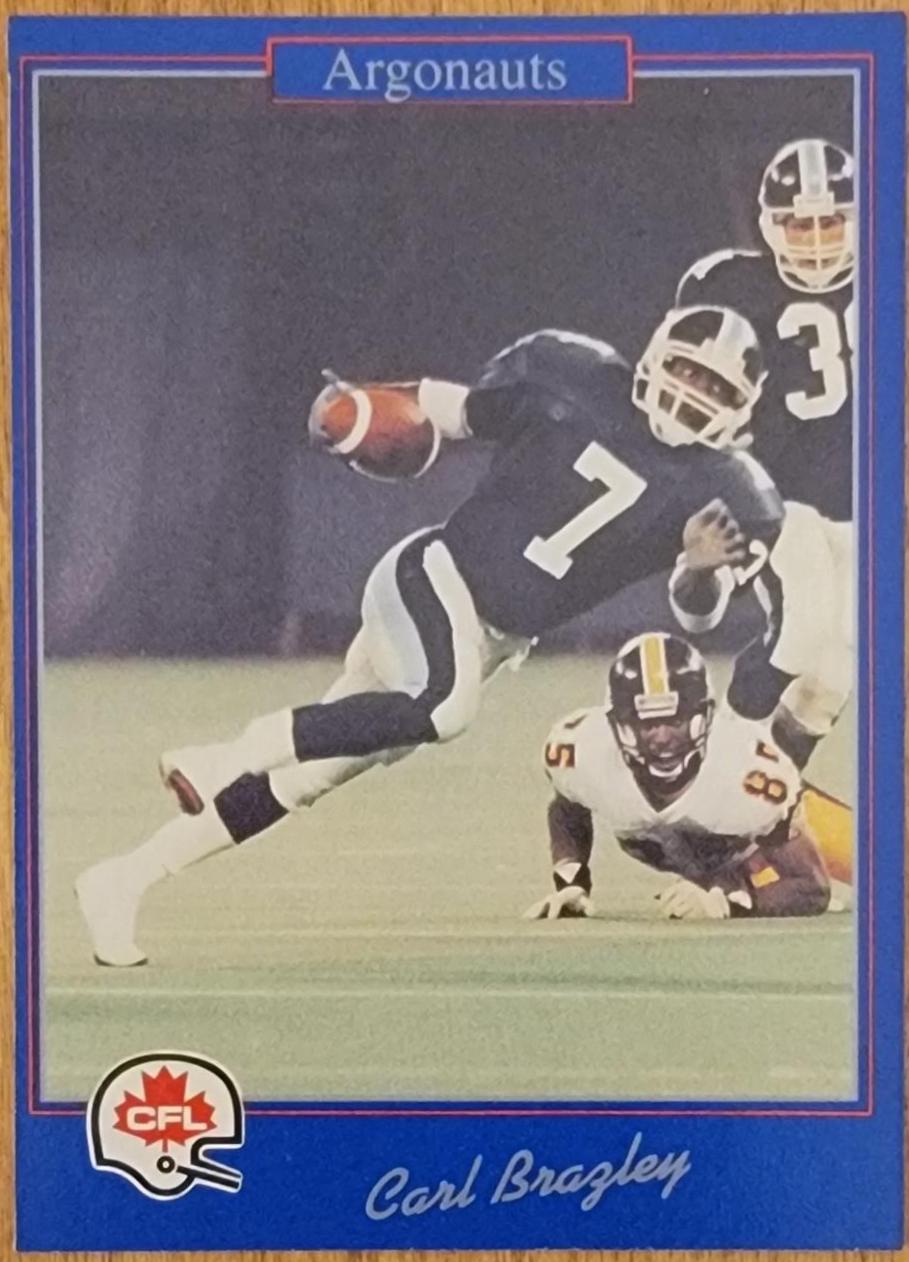 Carl Brazley #198 1991 Jogo Cfl Football
