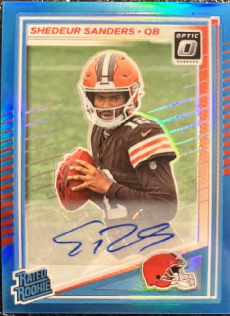 Shedeur Sanders [Neon Blue RPS Autograph] #203