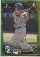 Hudson Potts [Green] #BD-52 Baseball Cards 2016 Bowman Draft Prices