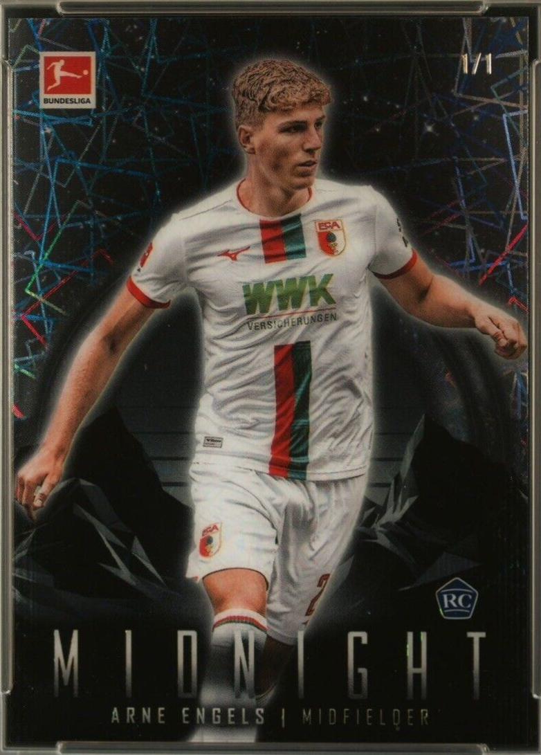 Arne Engels #84 Soccer Cards 2023 Topps Midnight Bundesliga