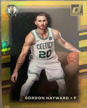 Gordon Hayward #10 Basketball Cards 2017 Panini Donruss