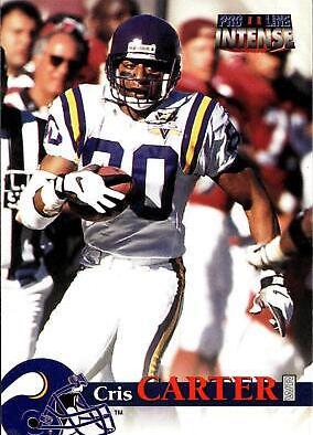 Cris Carter #10 Football Cards 1996 Pro Line II Intense