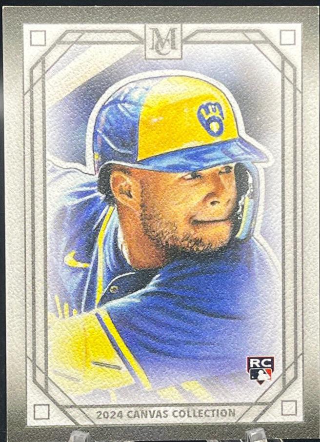 Jackson Chourio #CCR-48 Baseball Cards 2024 Topps Museum Collection Canvas Collection Reprint