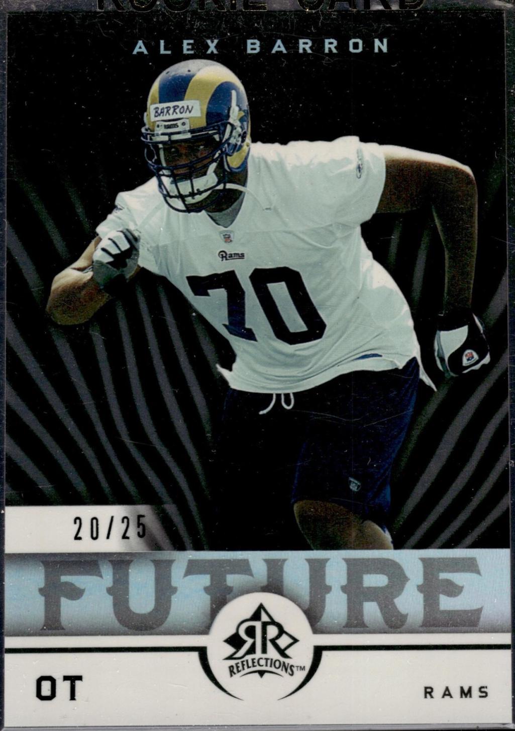 Alex Barron #223 2005 Upper Deck Reflections Football