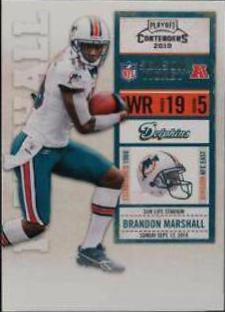 Brandon Marshall #49 Football Cards 2010 Playoff Contenders