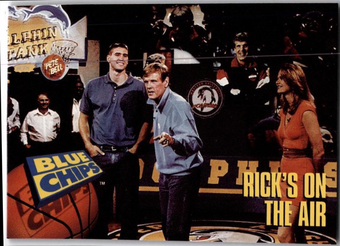 Rick's On The Air #31 Basketball Cards 1994 SkyBox Blue Chips