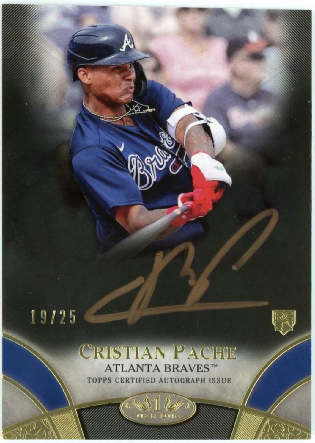 Cristian Pache #BOA-CPA 2021 Topps Tier One Baseball Break Out Autographs