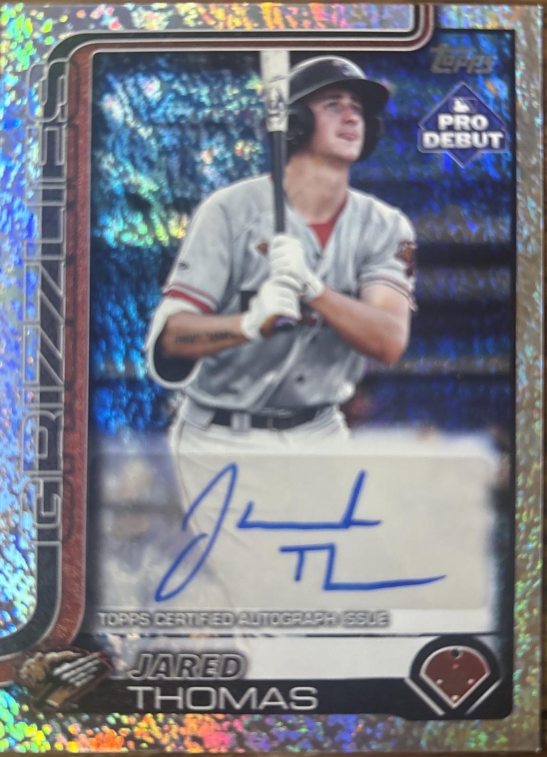 Jared Thomas [Sparkle Foil Autograph] #PD-27