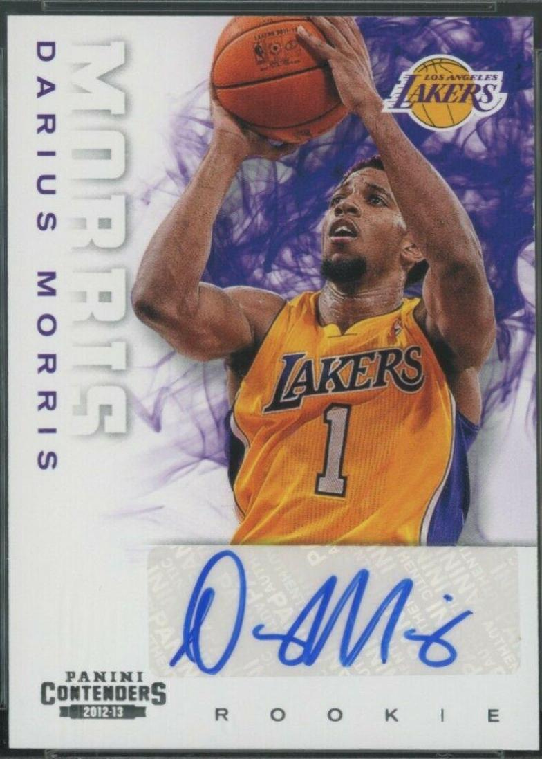 Darius Morris Autograph #288 2012 Panini Contenders Basketball