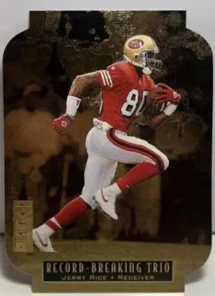 Jerry Rice #3 Football Cards 1996 Collector's Choice Update Record Breaking Trio