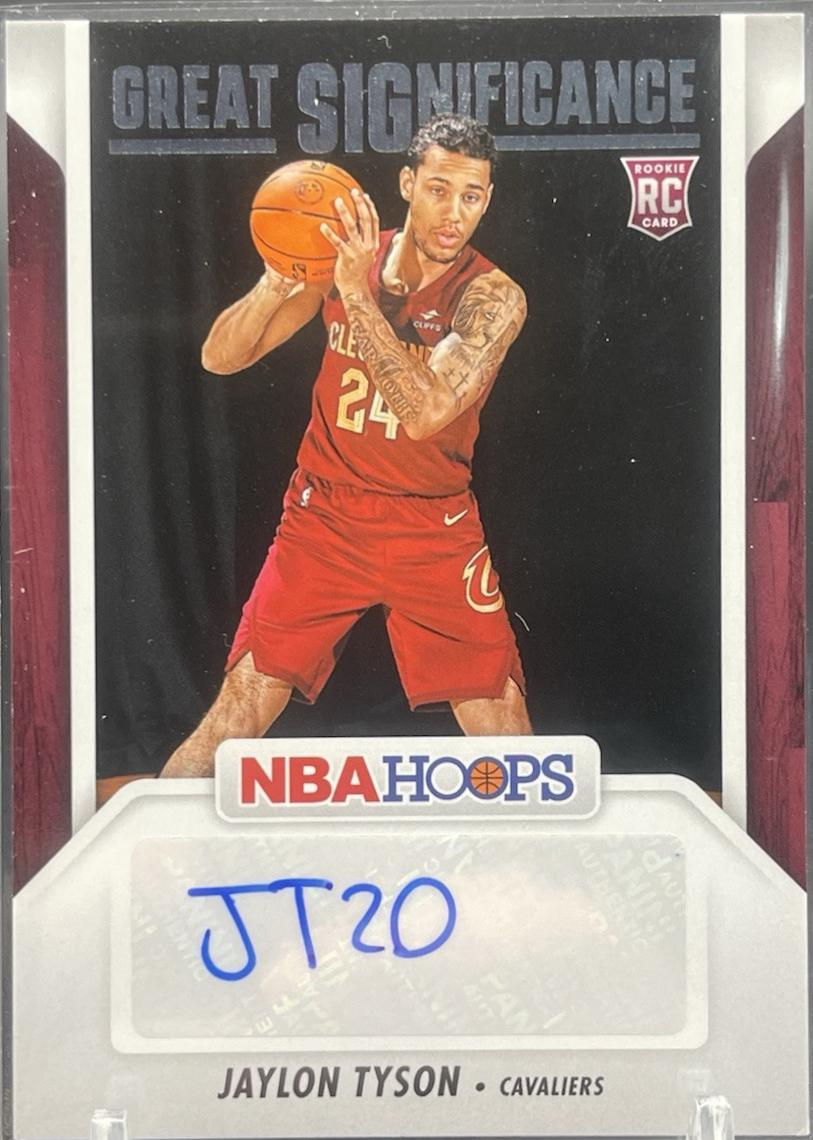 Jaylon Tyson #GS-JTC Basketball Cards 2024 Panini NBA Hoops Great SIGnificance