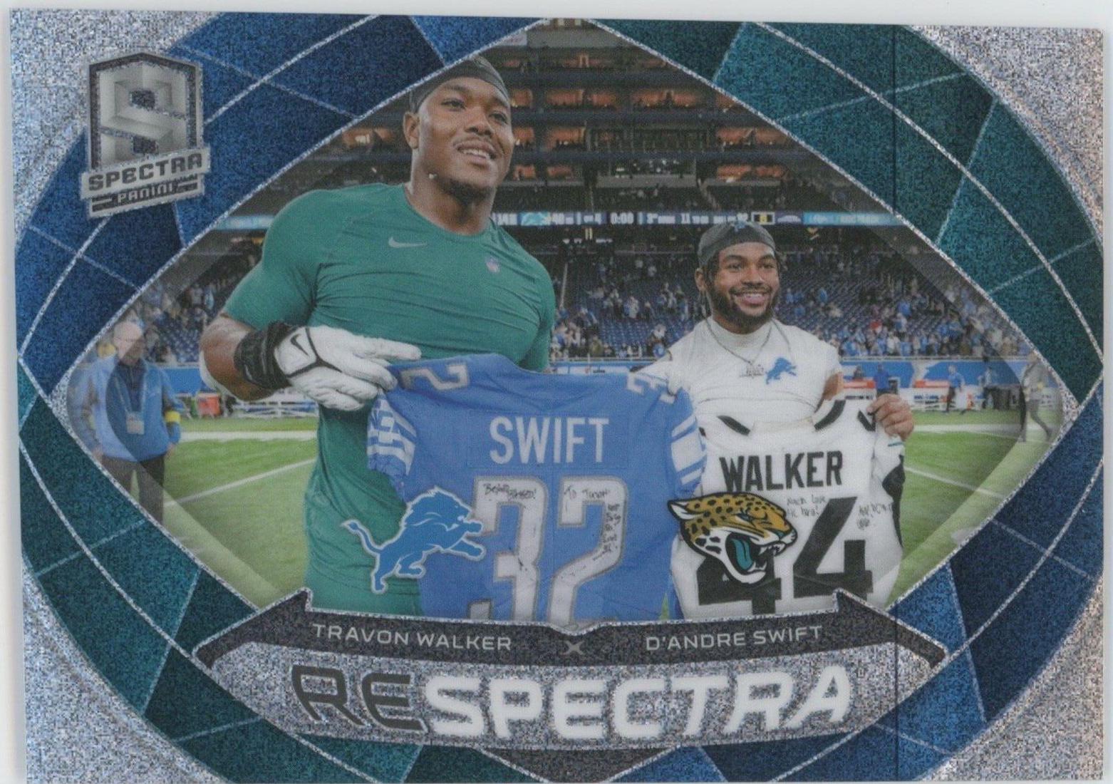 D'Andre Swift / Travon Walker #12 Football Cards 2023 Panini Spectra Respectra