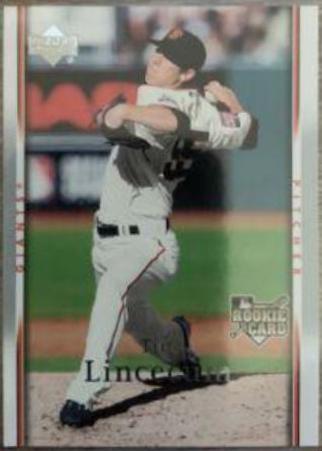 Tim Lincecum #918 Baseball Cards 2007 Upper Deck
