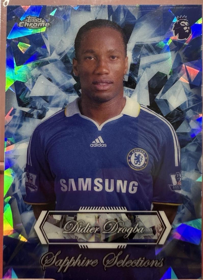 Didier Drogba #SS-25 2026 Topps Chrome Premier League Sapphire Selections