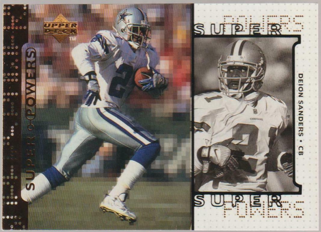 Deion Sanders #S21 Football Cards 1998 Upper Deck Super Powers