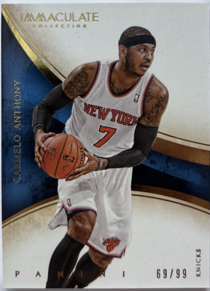 Carmelo Anthony #75 2013-14 Panini Immaculate Collection Basketball