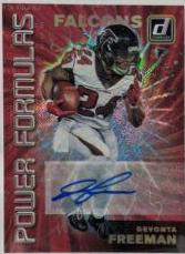 Devonta Freeman #PF 5 Football Cards 2019 Donruss Power Formulas Autographs