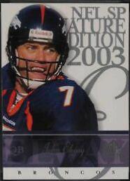 John Elway #7 Football Cards 2003 SP Signature