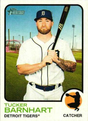 Tucker Barnhart #111 Baseball Cards 2022 Topps Heritage