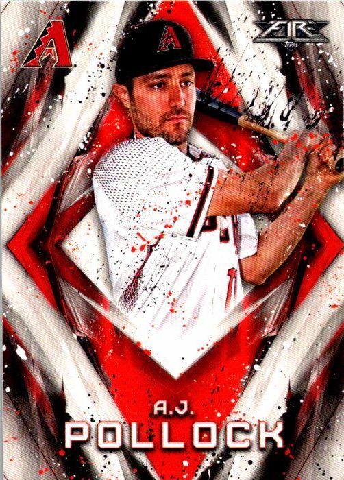 A.J. Pollock #2 Baseball Cards 2017 Topps Fire